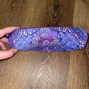 Vera Bradley Lilac Tapestry Brush Case / Pencil Case